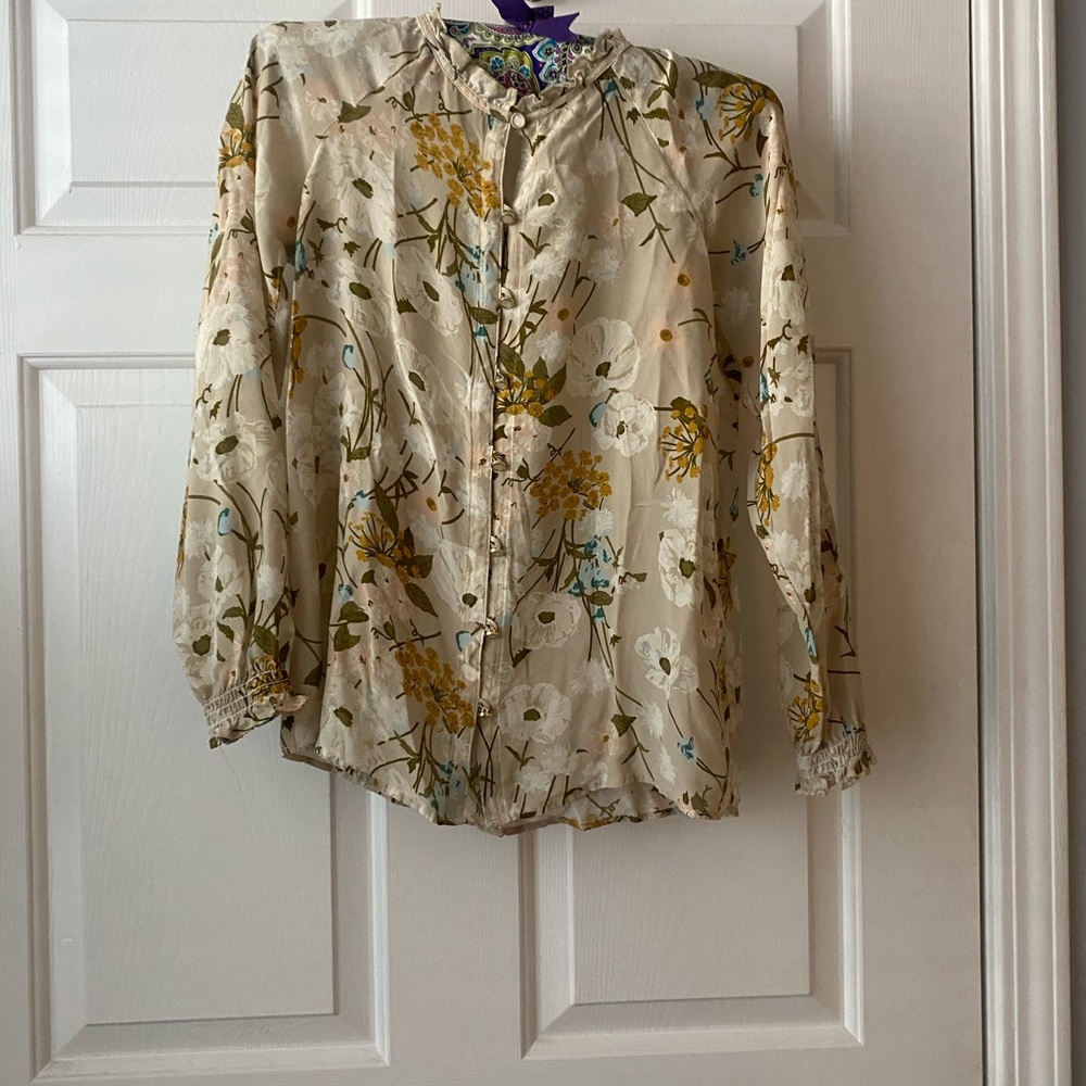 Spartina silk blouse